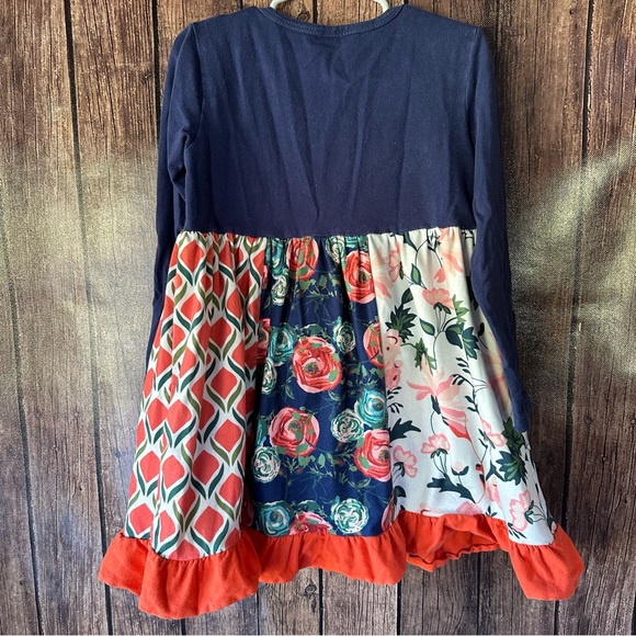 Girls8/9 Floral Pocket Tunic - Picture 5 of 6